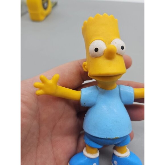 Vintage The Simpson's Bart Simpson Bendable Rubber Figure Toy Jesco 1990 - Picture 3 of 12